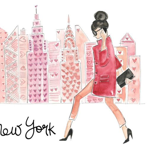 New York fashion woman illustration by Veronica Collignon