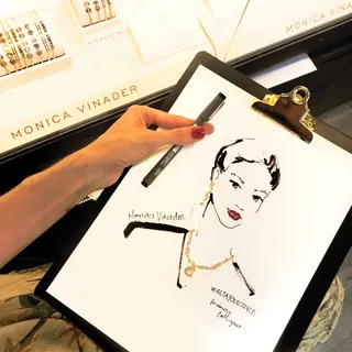 Monica Vinader Live event drawing
