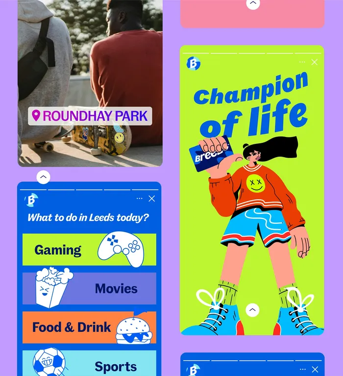 Empowered teen illustrations for Breeze Youth Platform rebrand
