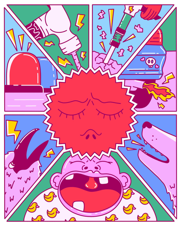 Nap in the City is the subject of this comic strip