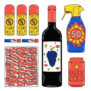 The Spanish Summer Survival Kit: A Lifestyle Illustration