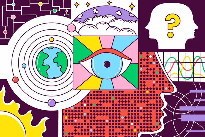 Colorful abstract illustration about the Metaverse by Veronika Kiriyenko