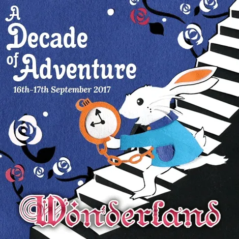 Wonderland party flyer gif