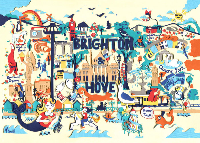 Illustration de la carte de Brighton