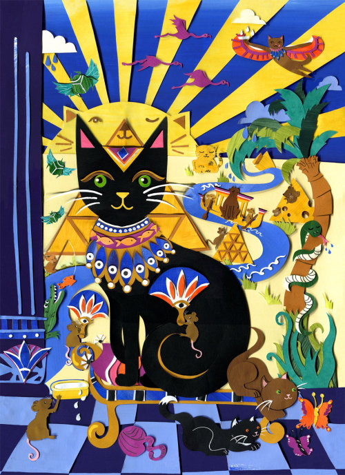 Ilustração inspirada no Egito Antigo