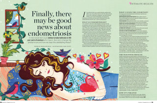 Healthy Magazine's new endometriosis drawings