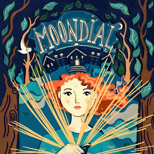 Cover illustration for "Moondial" book
