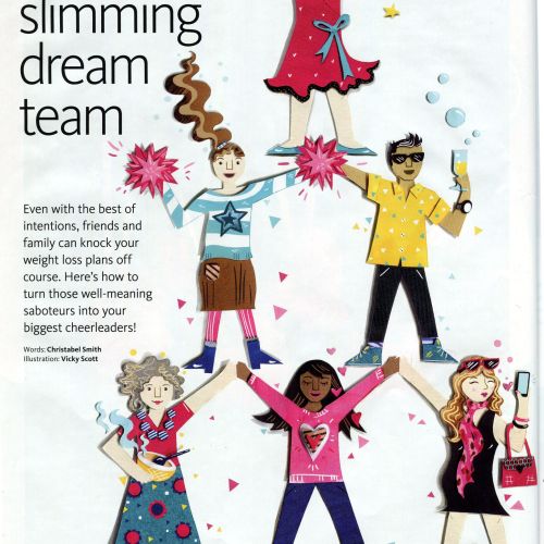Slimming World magazine's Slimming Dream Team spread