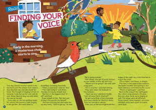 皇家鸟类保护协会《Wild Times》杂志的插图