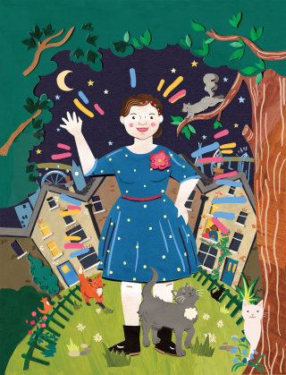 Ilustración del folleto de historias sensoriales de Olivia Armstrong