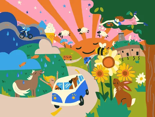 Das ländliche Leben, wie es in Cartoons dargestellt wird