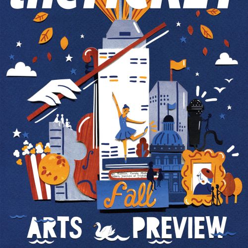 Front cover art for Ticket's Fall Culture issue