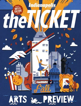 Front cover art for Ticket's Fall Culture issue