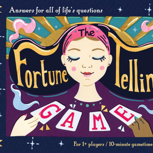 Box cover design for a fun Fortune Telling Game for kids