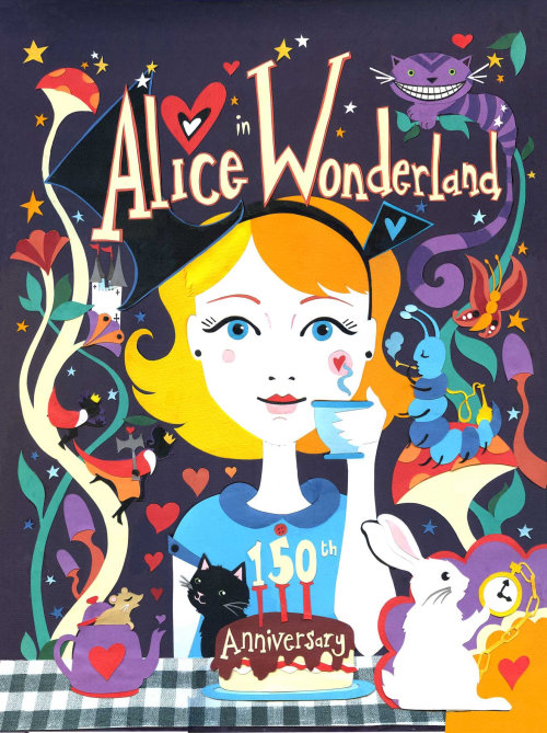 Illustration d&#39;Alice au pays des merveilles par Vicky Scott