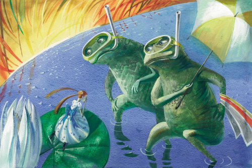 Thumbellina水彩儿童书的封面