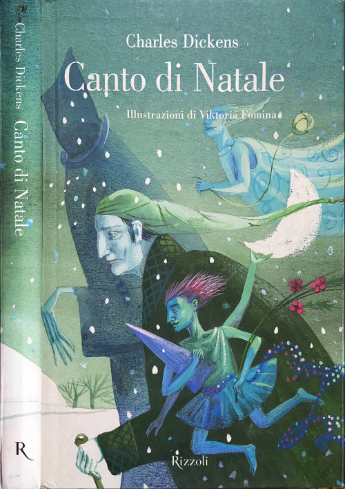 Design de capa de livro Canto di Natale