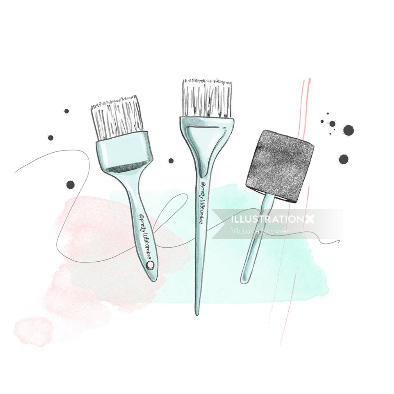 Fashion Accessories brushes