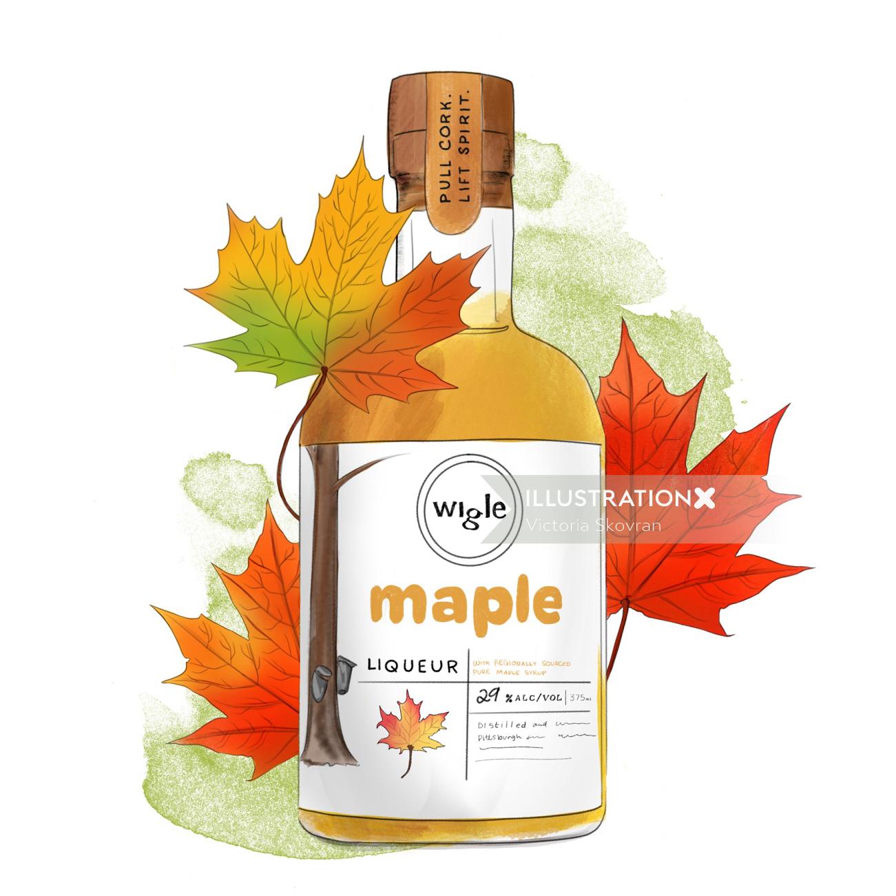 Food & Drinks maple syrup bottle
