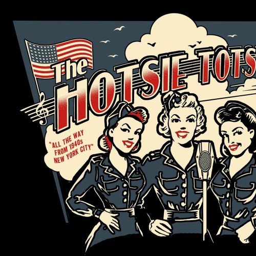 Designing the music album cover for The Hotsie Totsies