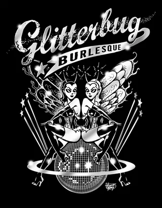 Poster illustration of Glitterbug Bluesque