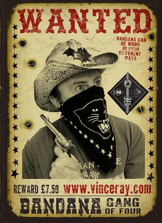 Flyer for vintage fashion bandana