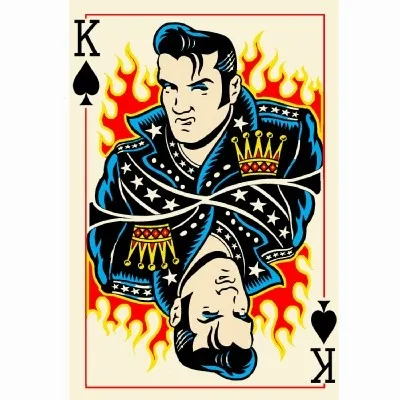 Vince Ray's depiction of the king's poker card