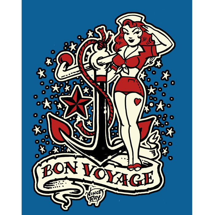 文斯·雷（Vince Ray）的插图《 Bon Voyage》封面