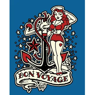 Illustration of Bon Voyage cover by Vince Ray