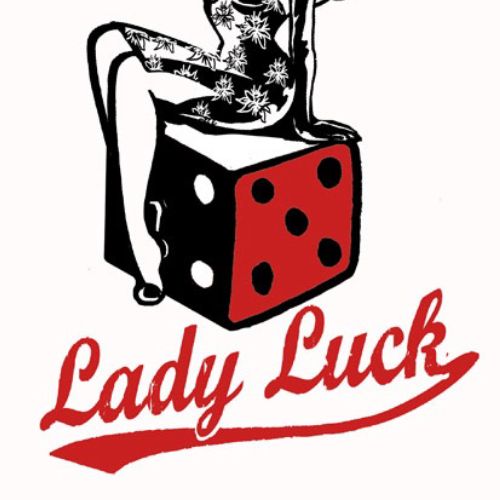 Pop illustration of lady luck 