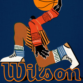 Illustration de dessin animé de Wilson Chandler, joueur de basket-ball américain