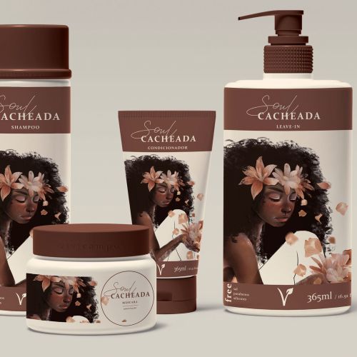 packaging illustration for beauty product