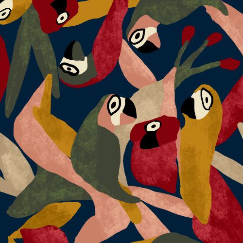 Fashion birds pattern
