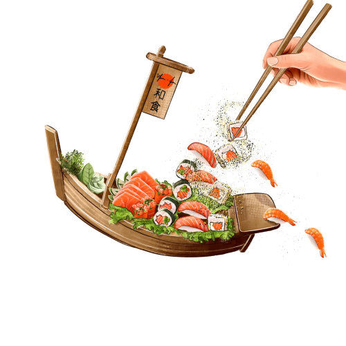 Alimentos y bebidas comida japonesa