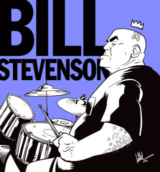 Retrato artístico de Bill Stevenson