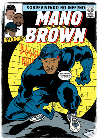 Mano Brown se transforma en Black Panther en los cómics de rap