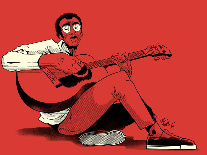 Portrait comique de Jorge Ben