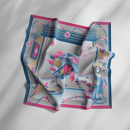 Silk scarf animation gif