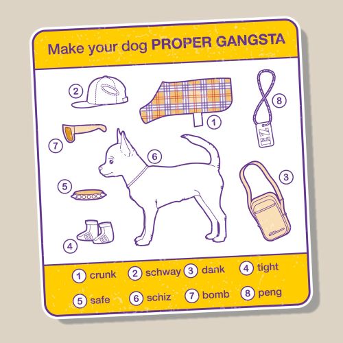 Info-graphic diagram about dog essentials