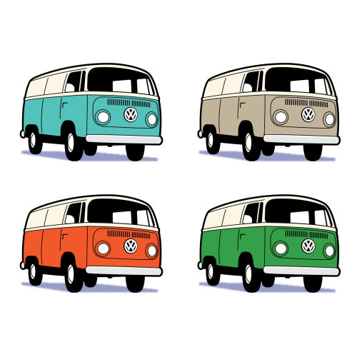 Diseños icónicos para Volkswagen Camper Van