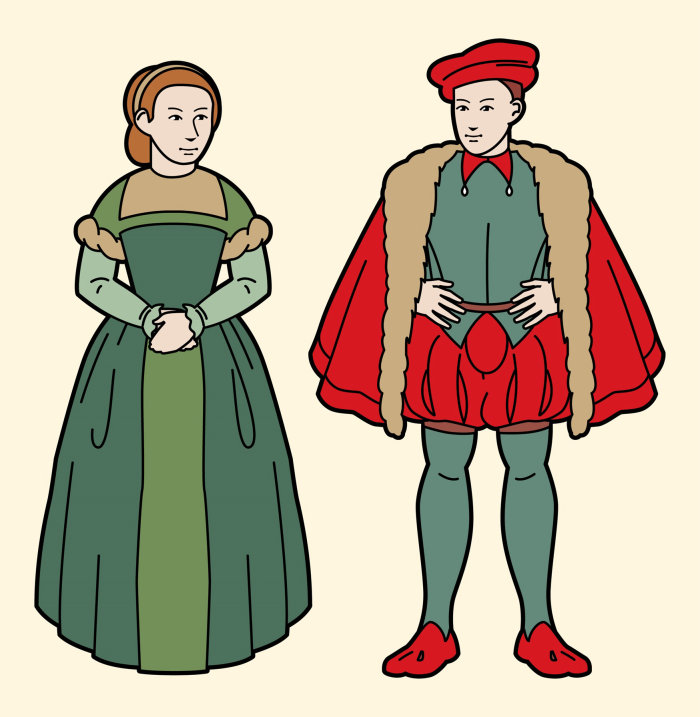 “勋爵和小夫人”的形象化插图