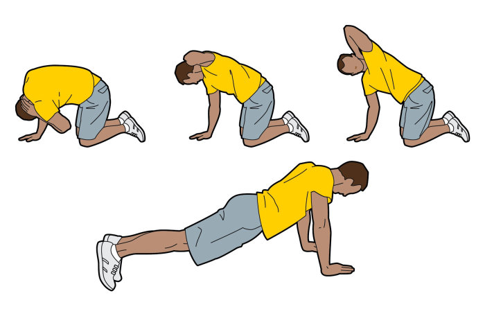 man exercising illustration by Willie Ryan