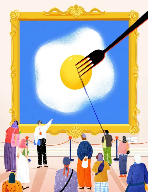 Exposition Sunny Egg : œuvres de Xinping Li, vues par les visiteurs