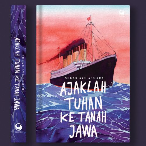Book cover design for a book titled "Ajaklah Tuhan ke Tanah Jawa"