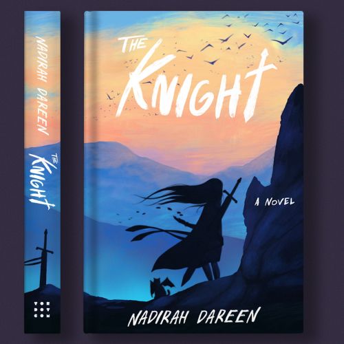 The illustration on the book wrapper for "The Knight"