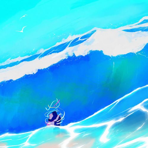 "My Ocean Blue" book illustration