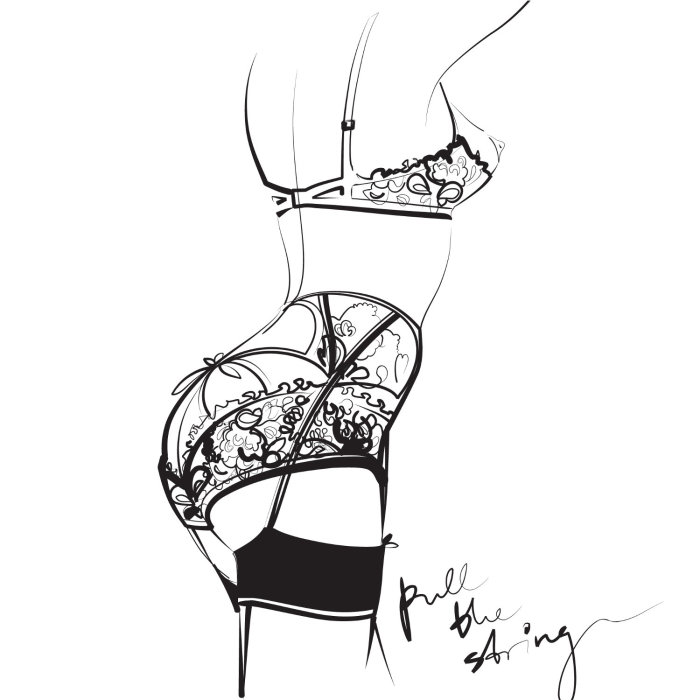 Illustration de la femme sous les vêtements