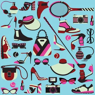 Fashion and sports accessories pattern by Yordanka Poleganova