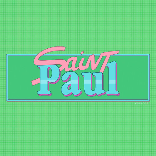 Lettering art of Saint Paul