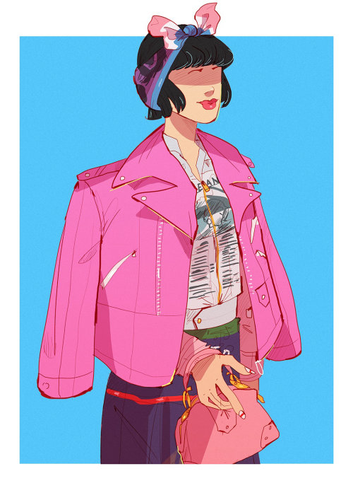 Retro fashion illustration of a lady
